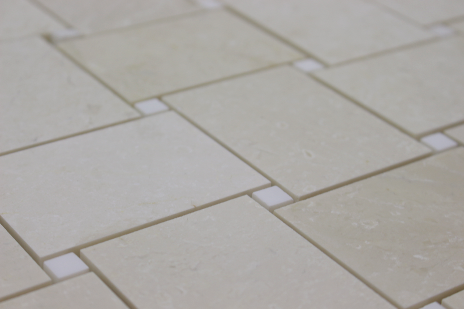 BIANCO VENATO: Perla Marble Basketweave Mosaic (12"x12"x3/8" | polished)
