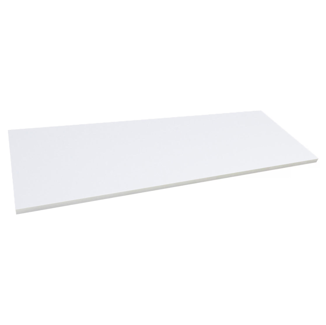 SNOW WHITE: Engineered Marble Bench Tile Accessory (18"x48"x5/8" | polished | eased)
