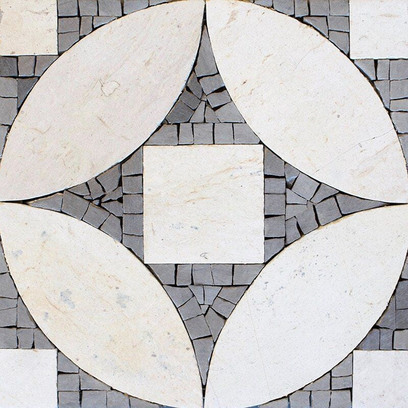 BABA CHIC: Sacchi Mosaic (honed | 8"x8"x1/2" | straight cut)
