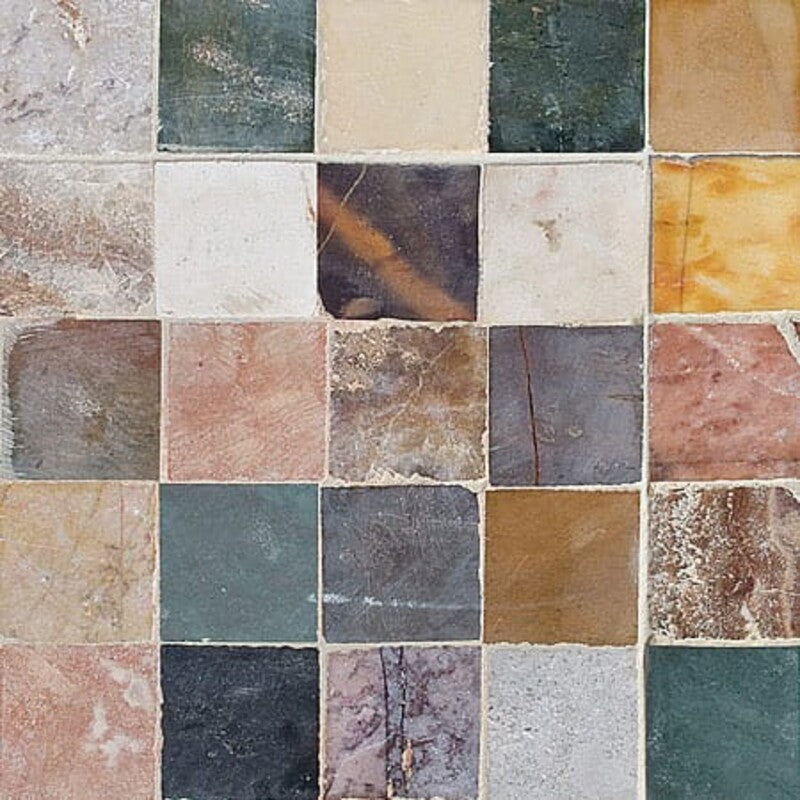 BABA CHIC: San Tropez Straight Stack Mosaic (honed | 10"x10"x1/4" | straight cut)
