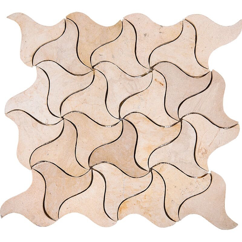 BABA CHIC: Bizerte Mosaic (honed | 11"x11"x5/8" | straight cut)