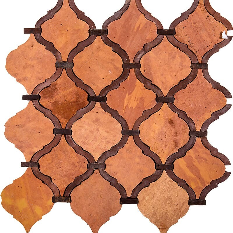 BABA CHIC: Arabesque Mosaic (honed | 10"x10"x1/4" | straight cut)