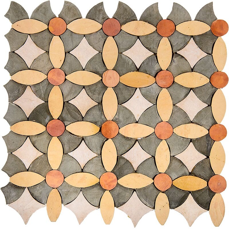 BABA CHIC: Sousse Mosaic (honed | 11"x11"x5/8" | straight cut)