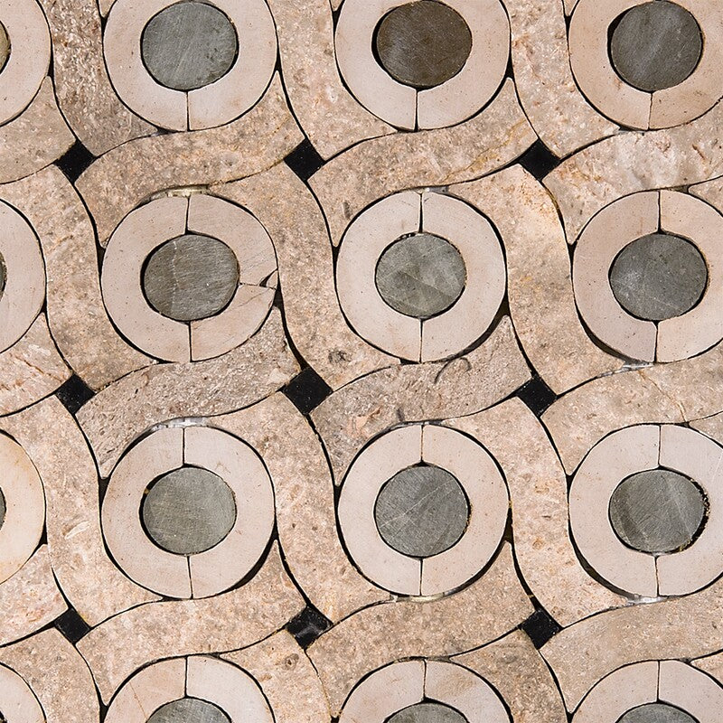 BABA CHIC: Nafta Mosaic (honed | 11"x11"x5/8" | straight cut)