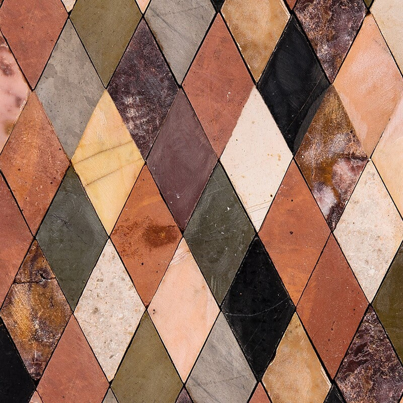 BABA CHIC: Saint Tropez Diamonds Mosaic (honed | 10"x10"x1/4" | straight cut)