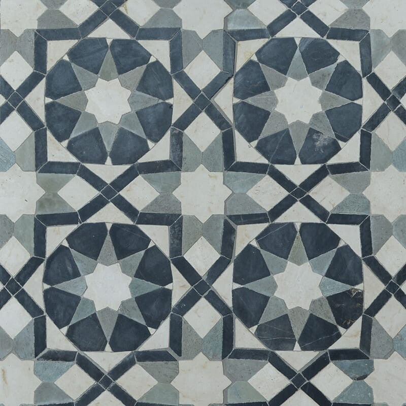 BABA CHIC: Farah Mosaic (honed | 11"x11"x1/4" | straight cut)