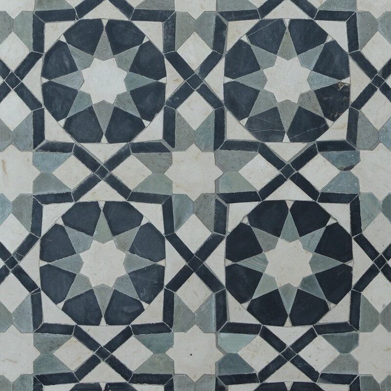 BABA CHIC: Farah Mosaic (honed | 11"x11"x1/4" | straight cut)