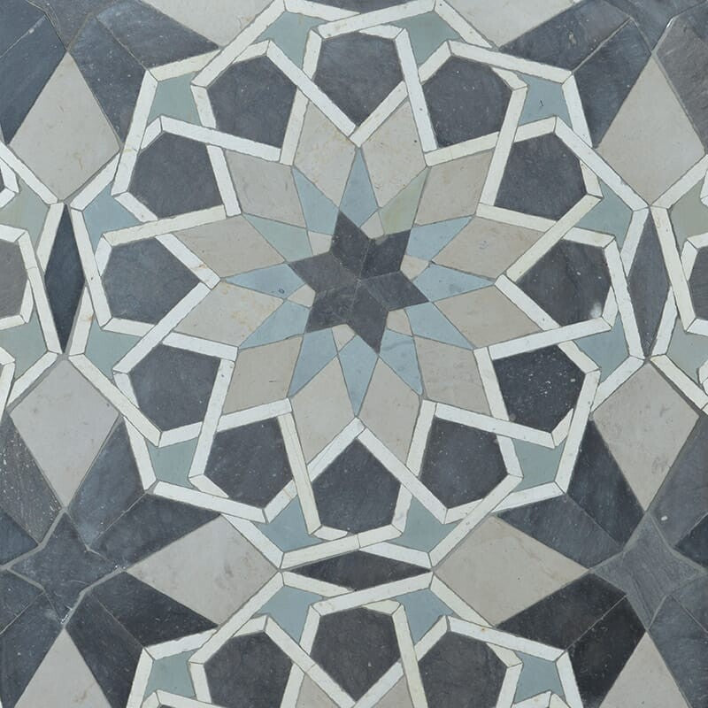 BABA CHIC: Laila Mosaic (honed | 10"x10"x1/4" | straight cut)