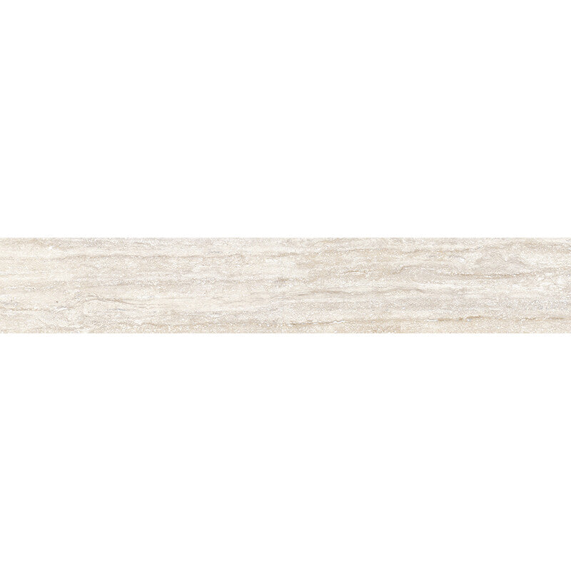 TREVI PORCELAIN: Bianco Al Contro Porcelain Sbn Single Long Bullnose (matte | 4"x24"x3/8" | straight cut)