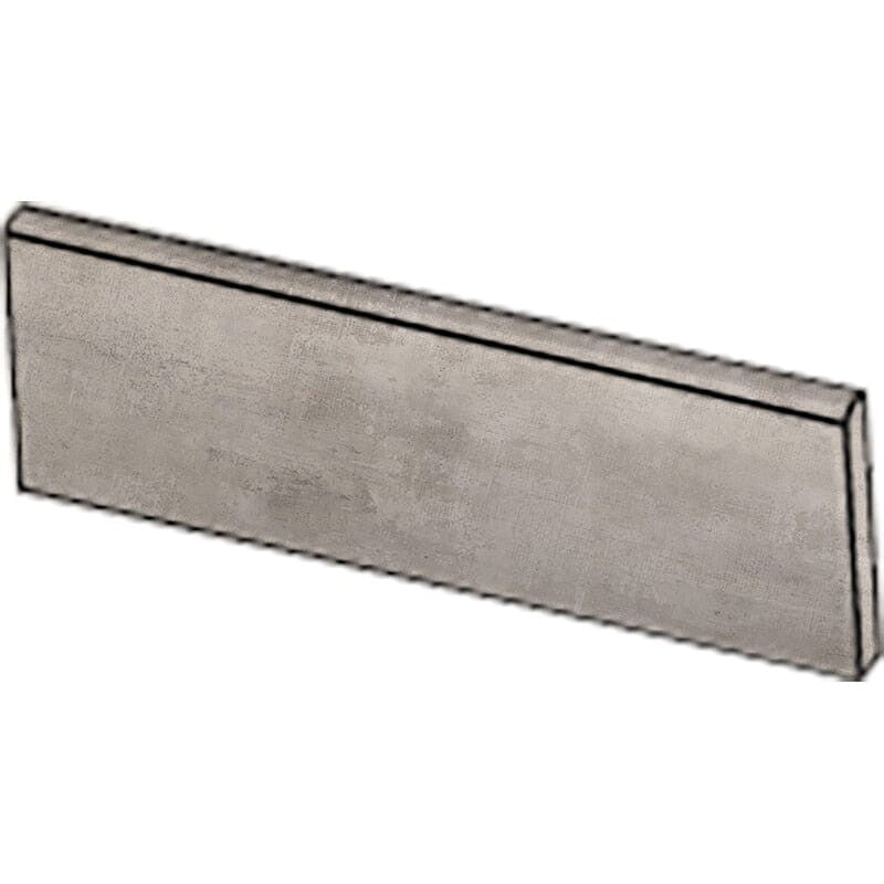 RUNWAY PORCELAIN: Fog Concrete Porcelain Sbn Single Long Bullnose (honed | 4"x24"x5/16" | straight cut)