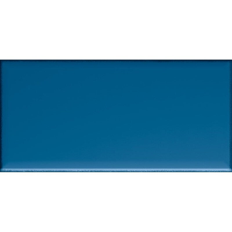 BELLA MURO CERAMIC: Blue Rectangle Field Tile (glossy | 4"x8"x9/32" | beveled)