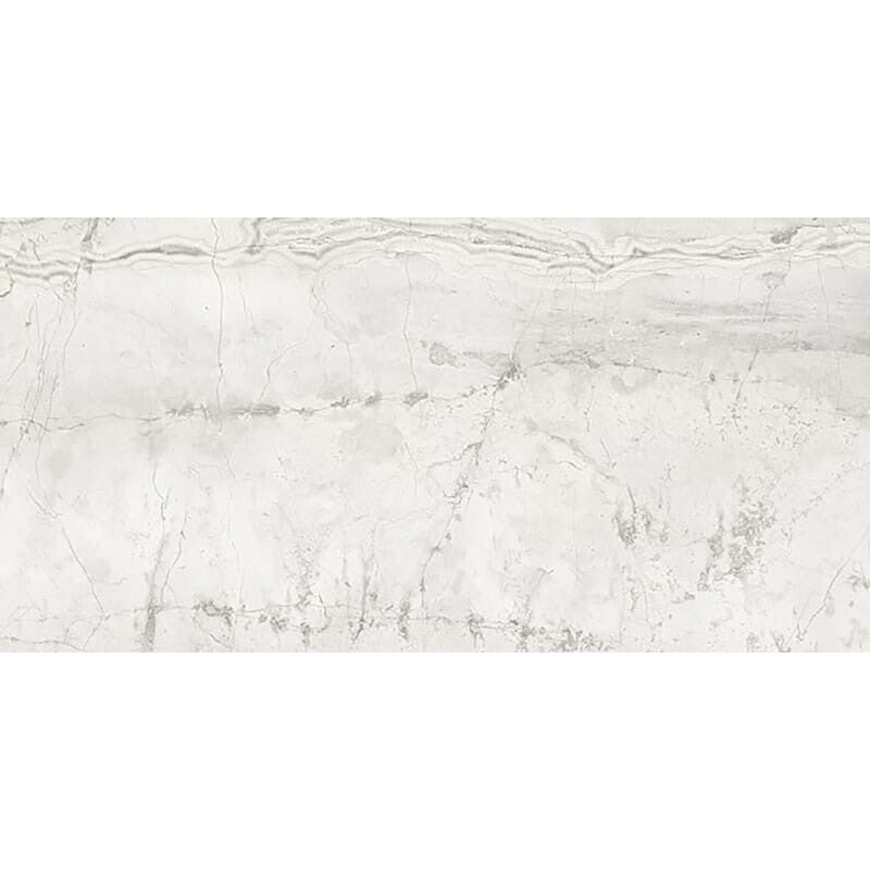 ELEGANTE PORCELAIN: Romano White Rectangle Field Tile (honed | 12"x24"x3/8" | straight cut)