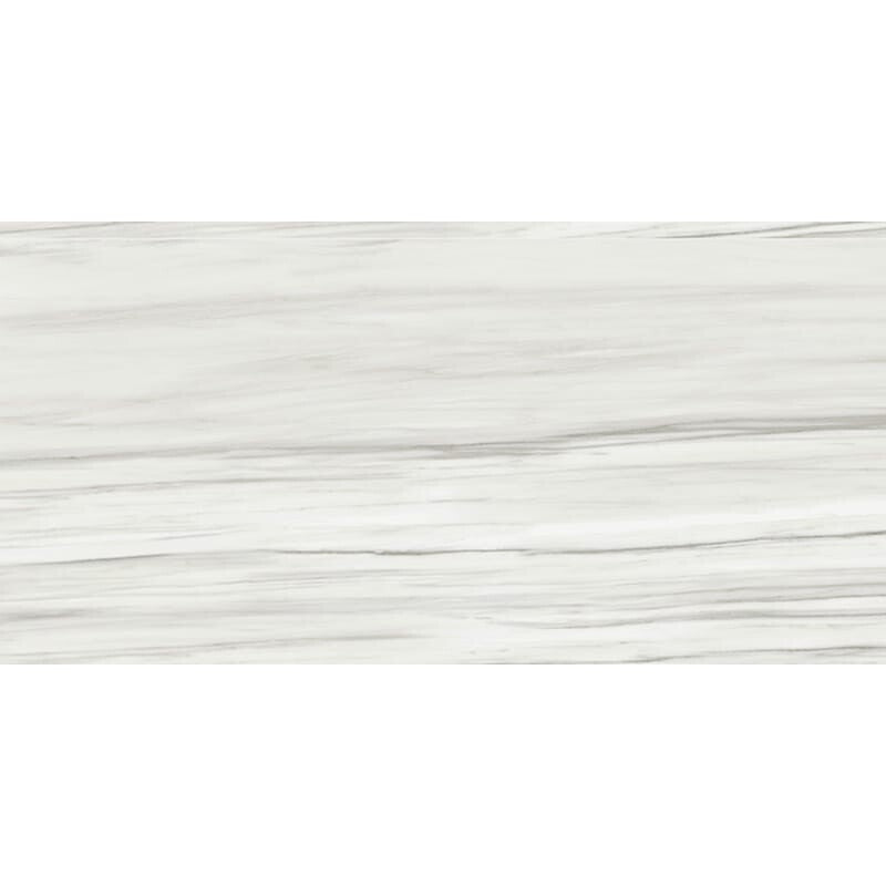 ELEGANTE PORCELAIN: Carrara Zebrino Rectangle Field Tile (polished | 24"x48"x3/8" | straight cut)