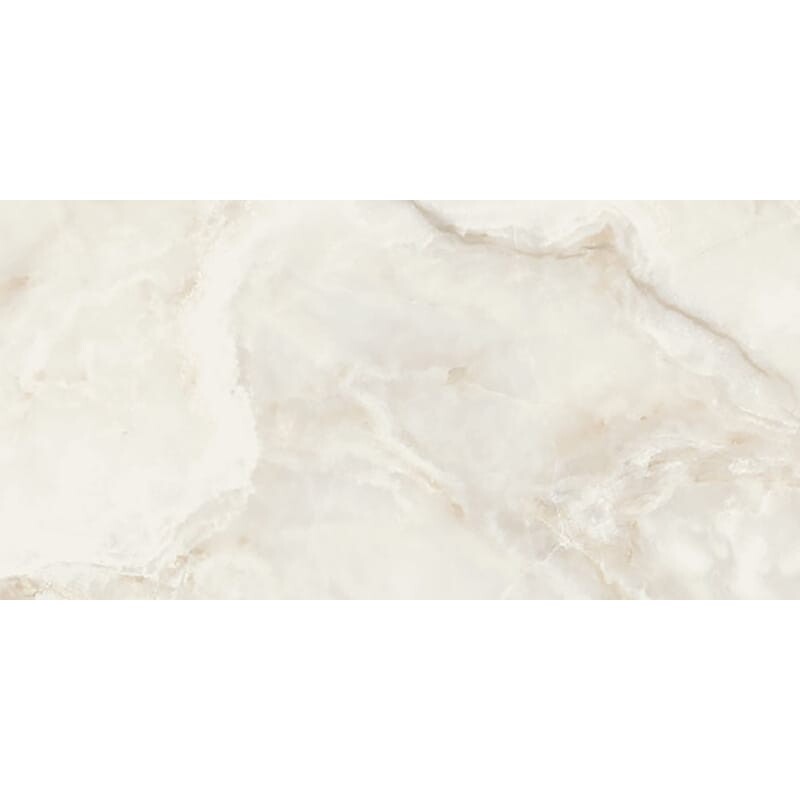 ELEGANTE PORCELAIN: Carrara Onyx Grey Rectangle Field Tile (polished | 12"x24"x3/8" | straight cut)