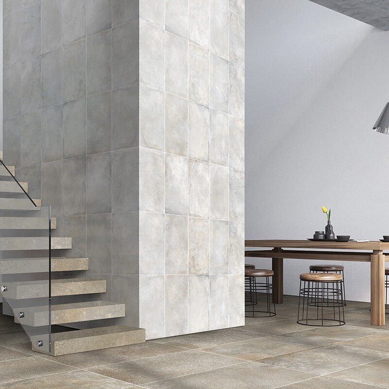 ATLAS PORCELAIN: New York Light Gray Rectangle Field Tile (honed | 12"x24"x5/16")