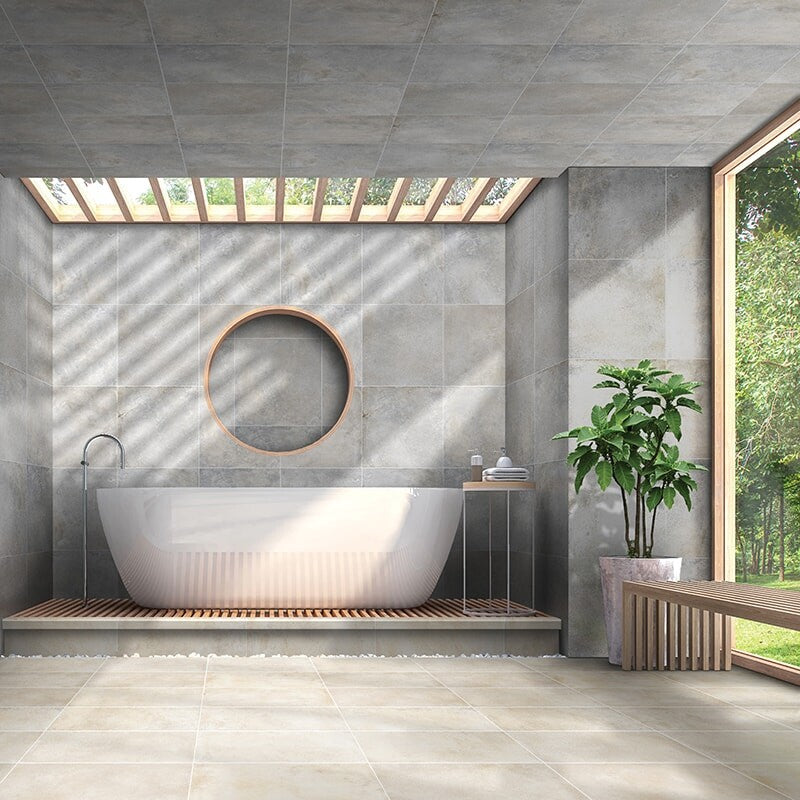 ATLAS PORCELAIN: Sahara Sand Rectangle Field Tile (honed | 12"x24"x5/16")