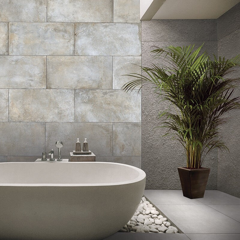 ATLAS PORCELAIN: Miami White Rectangle Field Tile (honed | 12"x24"x5/16")