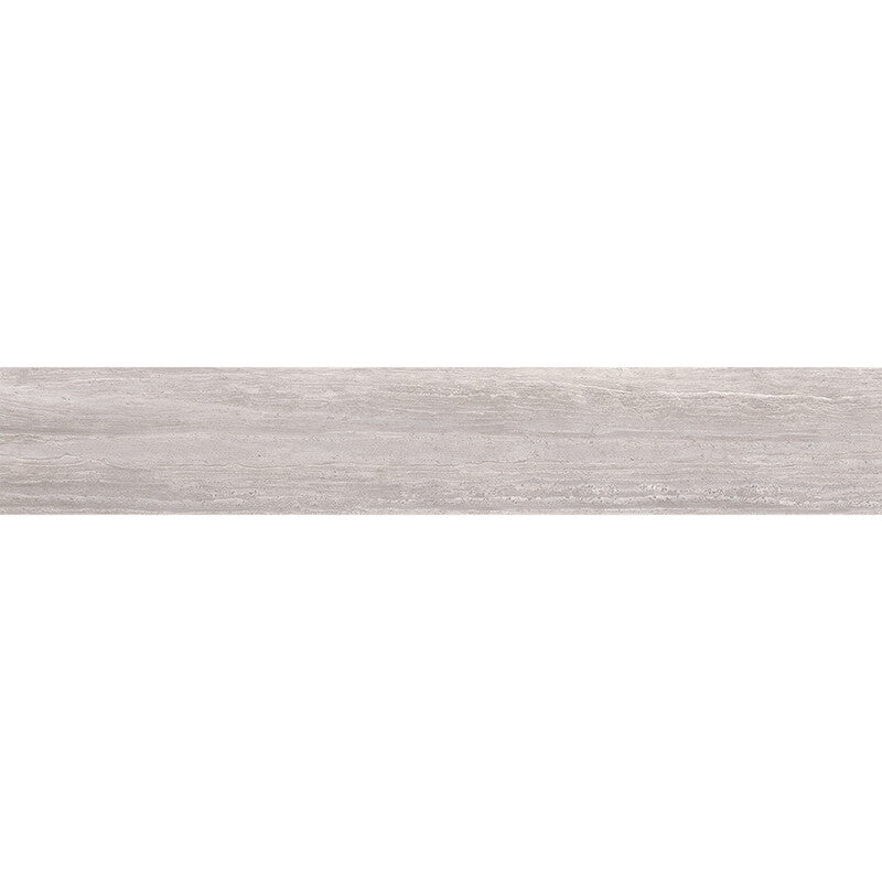 ZENIT PORCELAIN: Light Taupe Porcelain Sbn Single Long Bullnose (honed | 4"x24"x5/16" | rectified)