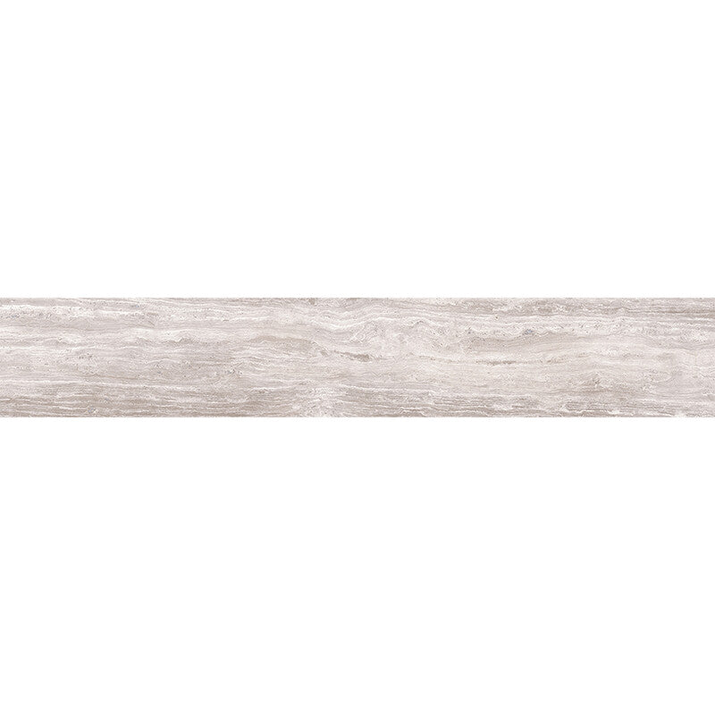 ZENIT PORCELAIN: Light Taupe Porcelain Sbn Single Long Bullnose (polished | 4"x24"x5/16" | rectified)