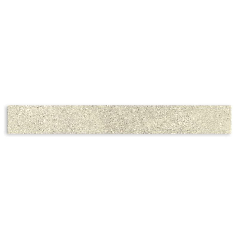 ANTEA PORCELAIN: White Porcelain Sbn Single Long Bullnose (matte | 3"x24"x3/8" | rectified)