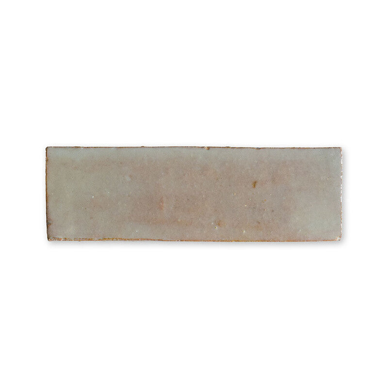 MOROCCAN: Gris Beige Rectangle Zellige Field Tile (2"x6"x5/8" | glossy)