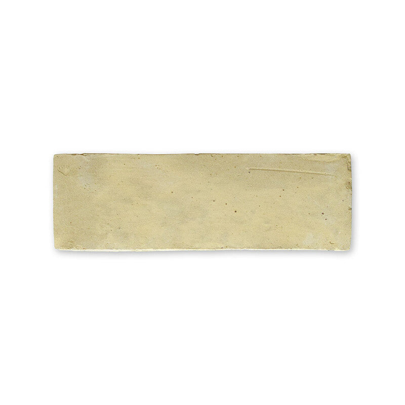 MOROCCAN: Beige Rectangle Zellige Field Tile (2"x6"x5/8" | matte)