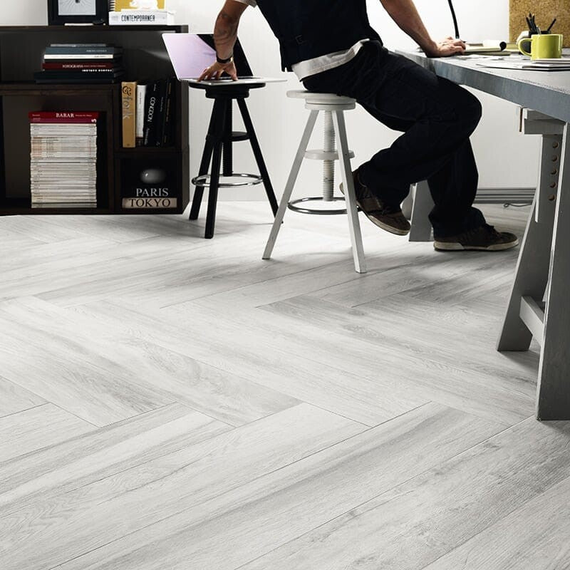 BOISE PORCELAIN: Riz Wood Rectangle Field Tile (natural | 8"x48"x25/64" | straight cut)
