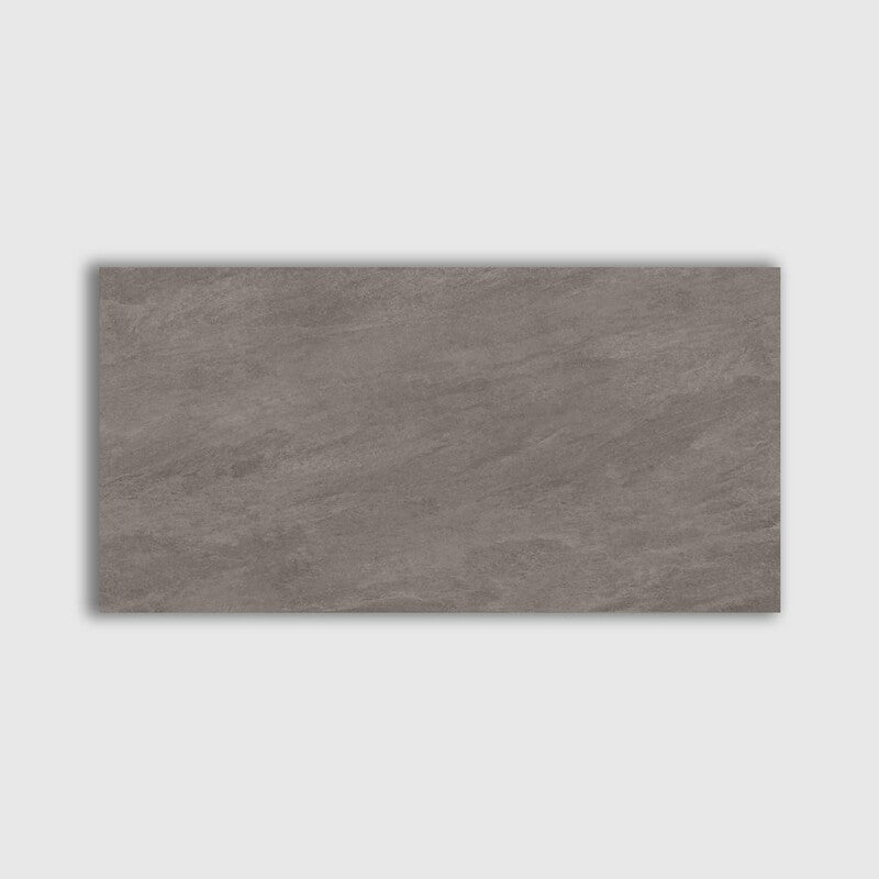 PIEDRA NORGE: Dark Grey Slate Rectangle Field Tile (natural | 12"x24"x25/64" | straight cut)