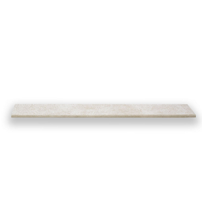 PIEDRA NORGE: Ivory Slate Porcelain Battiscopa Baseboard (natural | 2"x24"x3/4" | straight cut)
