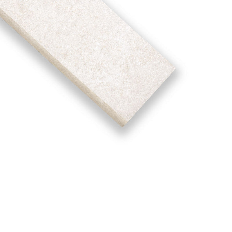 PIEDRA NORGE: Ivory Slate Porcelain Battiscopa Baseboard (natural | 2"x24"x3/4" | straight cut)
