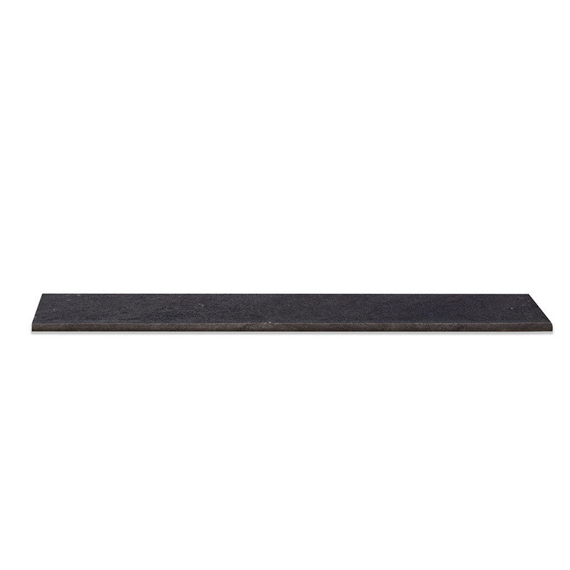 PIEDRA NORGE: Black Slate Porcelain Battiscopa Baseboard (natural | 2"x24"x3/4" | straight cut)