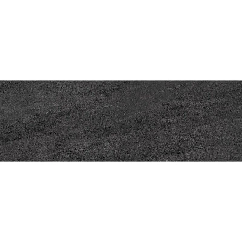 PIEDRA NORGE: Black Slate Rectangle Field Tile (natural | 4"x12"x25/64" | straight cut)