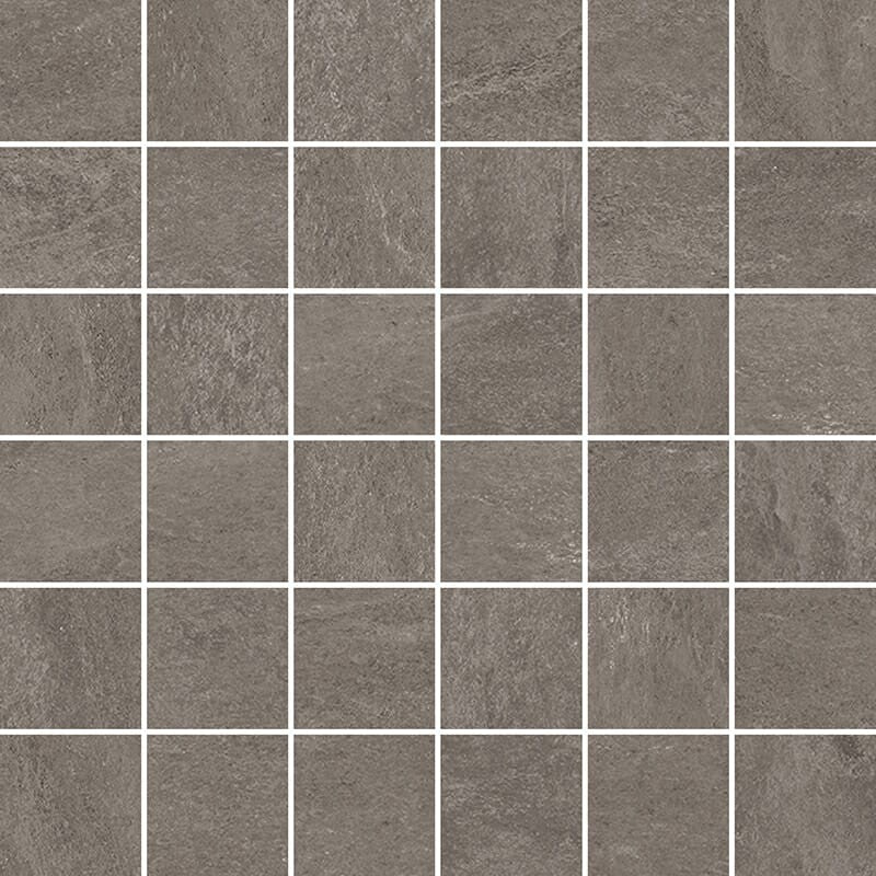 PIEDRA NORGE: Dark Grey Slate 2X2 Straight Stack Mosaic (natural | 12"x12"x25/64" | straight cut)
