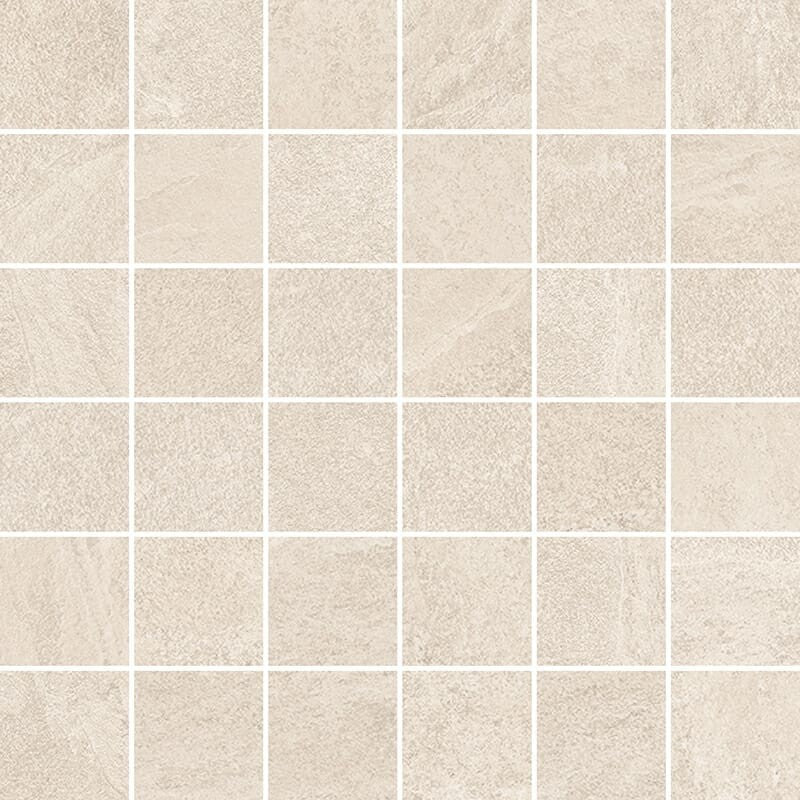 PIEDRA NORGE: Ivory Slate 2X2 Straight Stack Mosaic (natural | 12"x12"x25/64" | straight cut)