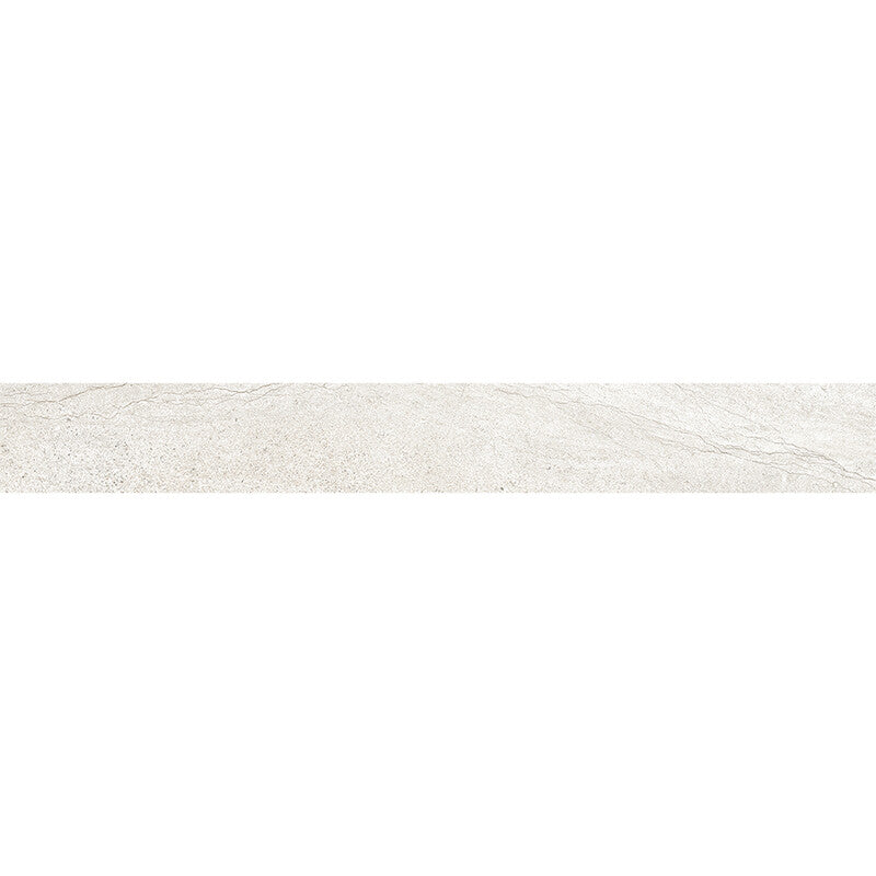 TELLURIDE PORCELAIN: Snow Porcelain Sbn Single Long Bullnose (matte | 3"x24"x23/64" | straight cut)