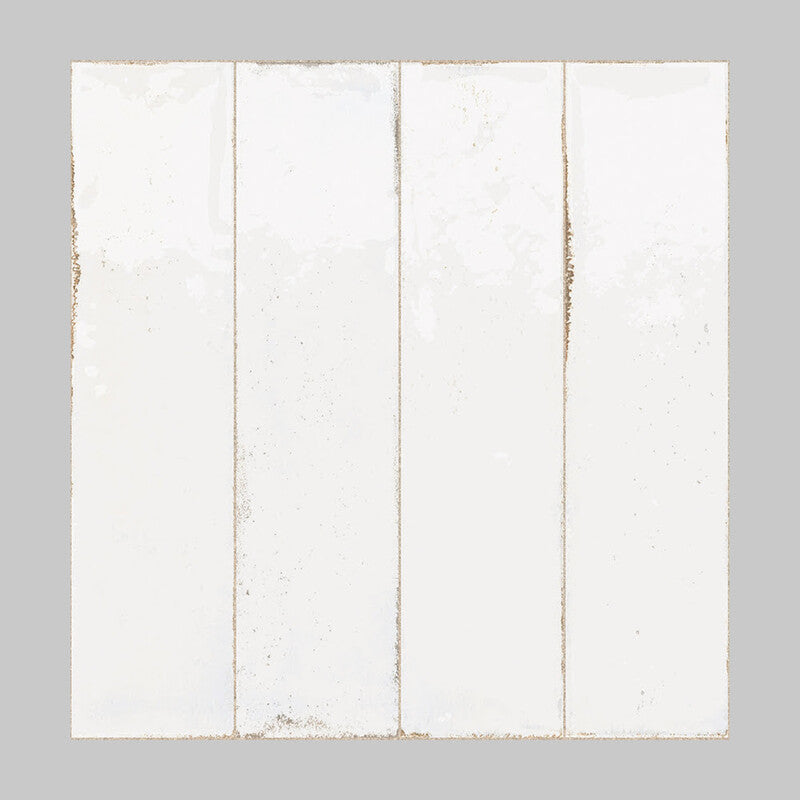 NOVITA PORCELAIN: Fusion Bianco Rectangle Field Tile (polished | 2"x10"x1/2" | straight cut)