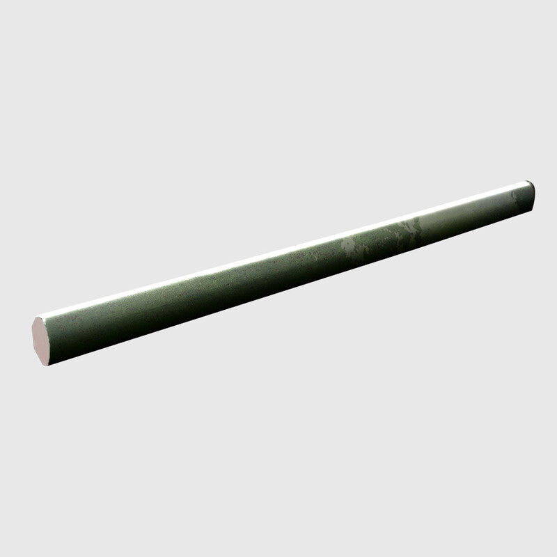 NOVITA PORCELAIN: Fusion Smeraldo Porcelain Quarter Round (polished | 3/8"x10"x1/18" | straight cut)