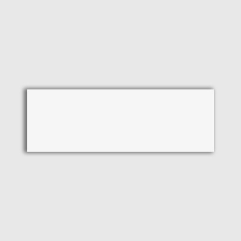 METRO WALL CERAMIC: White Rectangle Field Tile (glossy | 4"x12"x15/64" | straight cut)