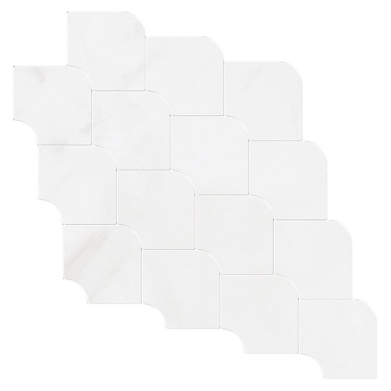 ELEMENTS : Ruffle Mosaic (polished | 6"x6"x15/32" | straight cut)