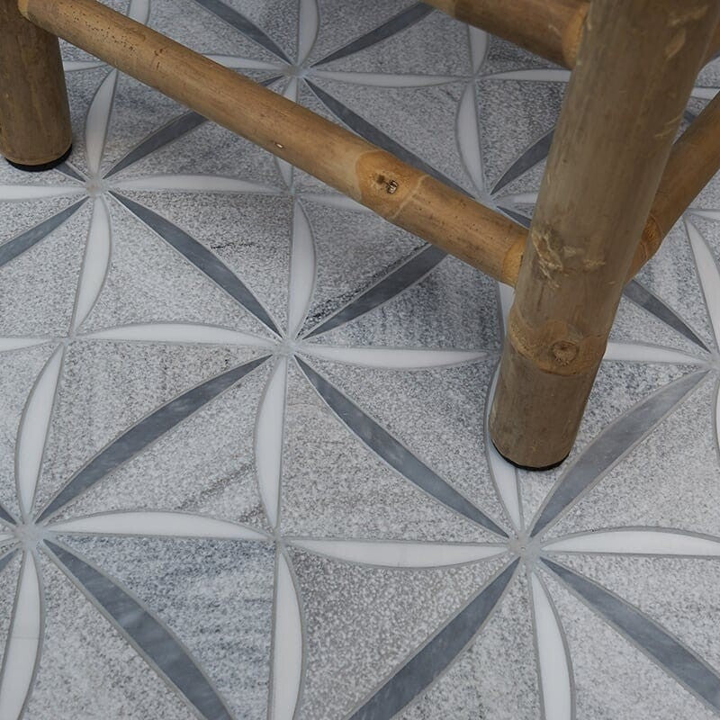 MARAKESH  : Allure Light Skyline Etoile Mosaic (multi finish | 7"x7"x3/4" | straight cut)