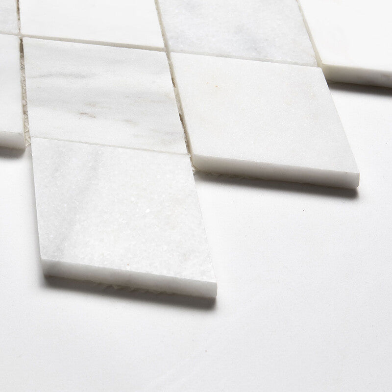 TALYA: Avenza Light Dolomite Almas Diamond Mosaic (multi finish | 9"x10"x5/16" | straight cut)