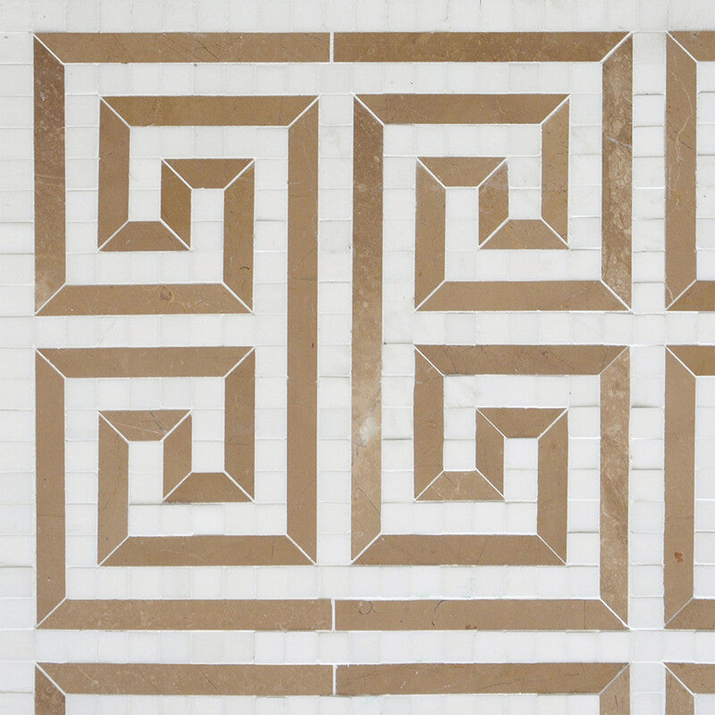 TALYA: Sable Justinian Mosaic (multi finish | 16"x16"x3/8" | straight cut)