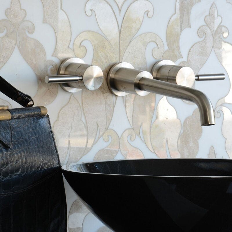TALYA: Diana Royal, Dolomite Rumi Mosaic (multi finish | 13"x18"x9/16" | straight cut)