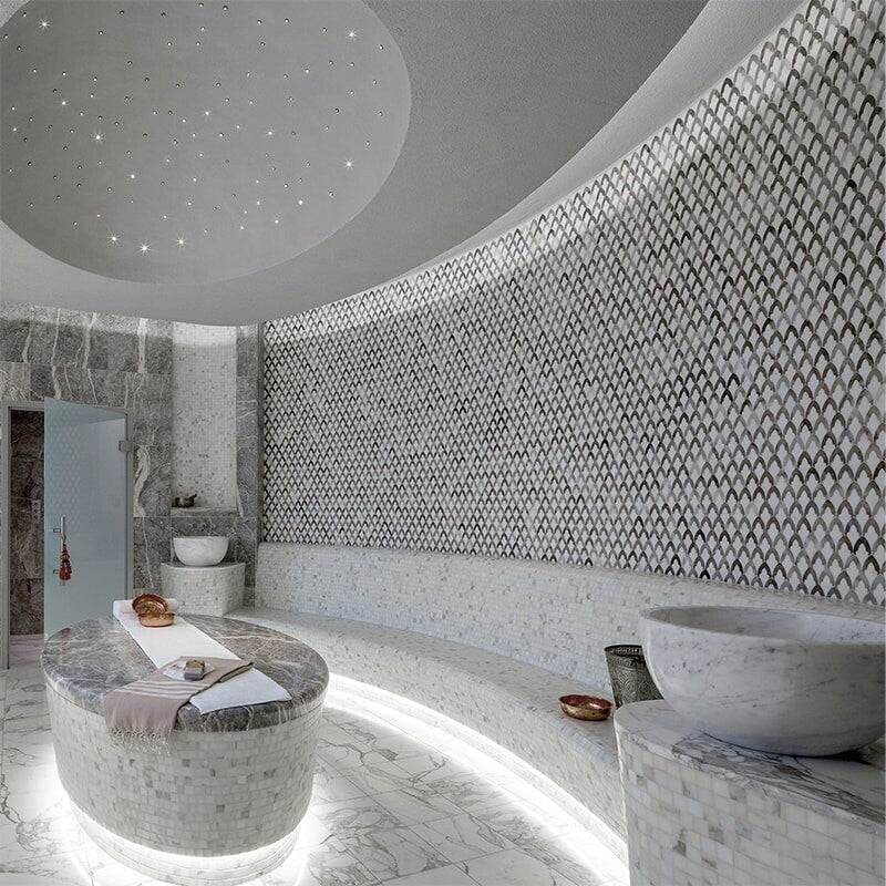 TALYA: Palisandra Sophia Mosaic (multi finish | 8"x13"x3/4" | straight cut)