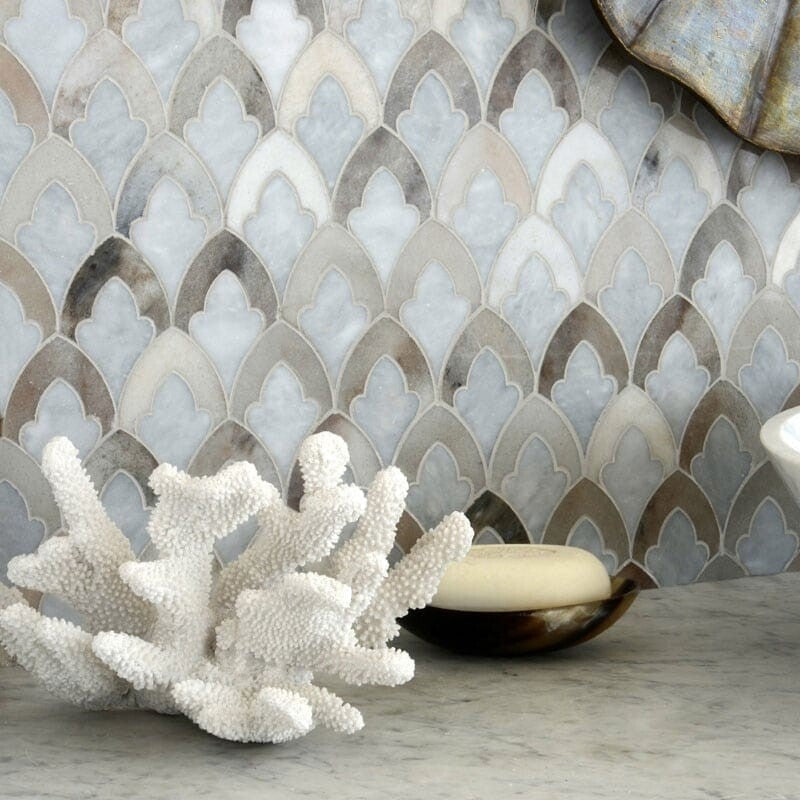 TALYA: Palisandra Sophia Mosaic (multi finish | 8"x13"x3/4" | straight cut)