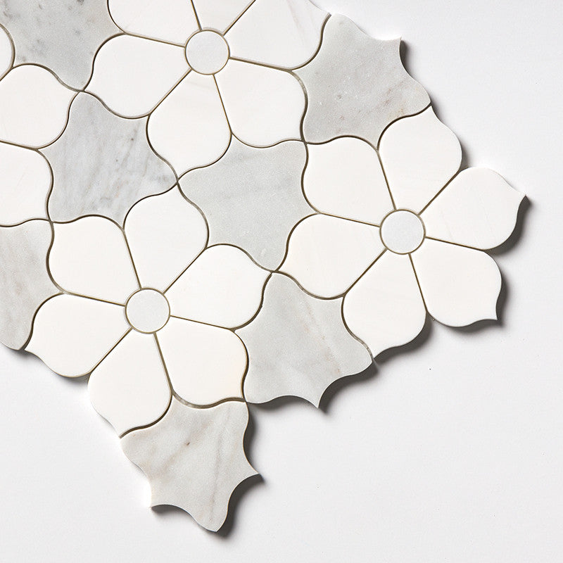 TALYA: Avenza Dark Dolomite Theodora Mosaic (multi finish | 12"x14"x1/8" | straight cut)