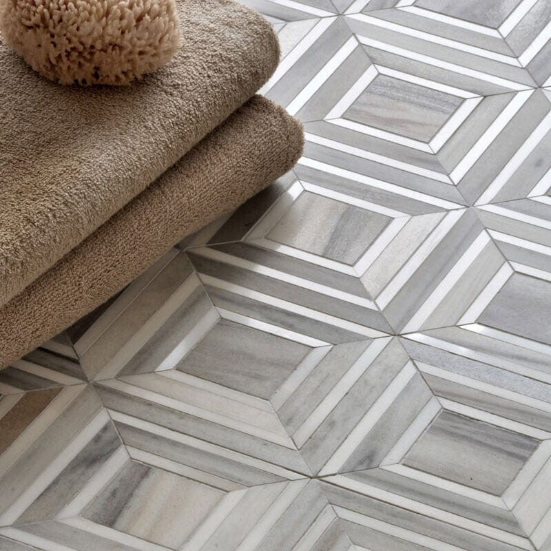 TALYA: Skyline Vein Cut Yildiz Mosaic (multi finish | 8"x11"x13/16" | straight cut)