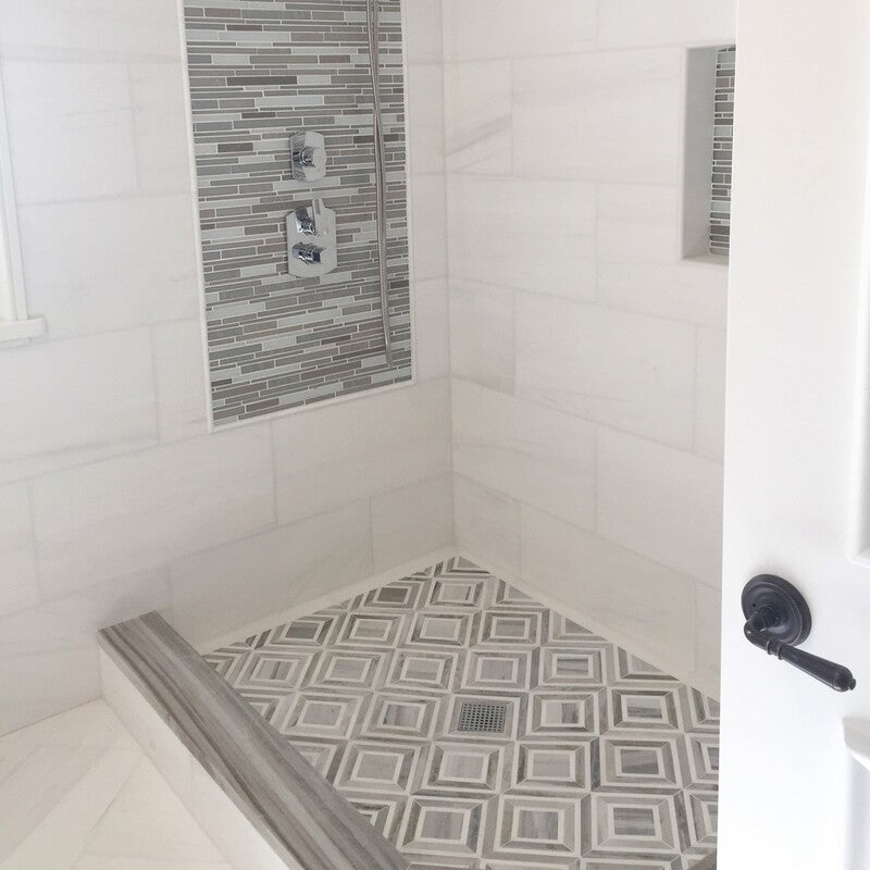 TALYA: Skyline Vein Cut Yildiz Mosaic (multi finish | 8"x11"x13/16" | straight cut)