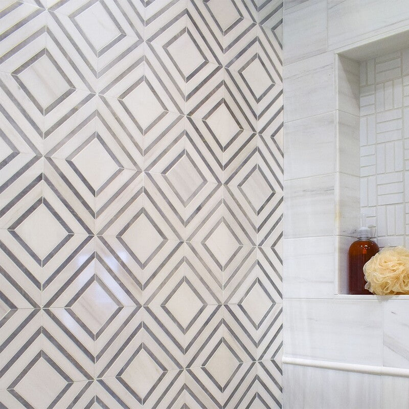 TALYA: Dolomite Yildiz Mosaic (multi finish | 8"x11"x13/16" | straight cut)