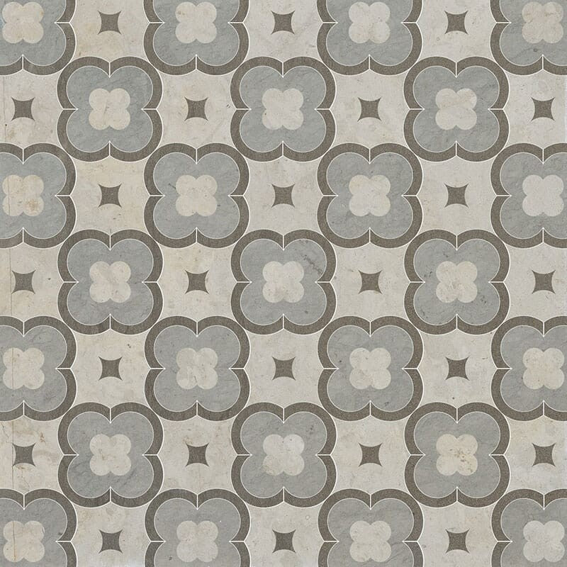 TALYA: Britannia Bosphorus Damascus Mosaic (honed | 11"x11"x3/8" | straight cut)